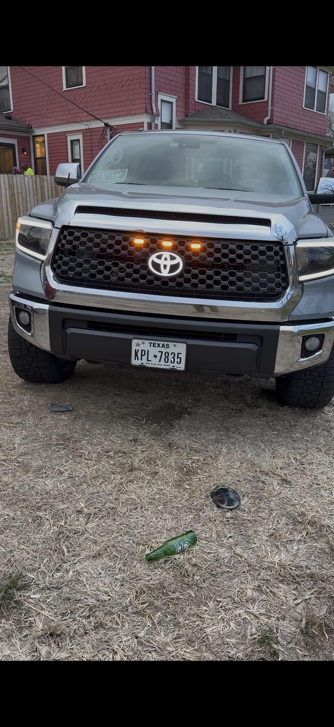 Customer photo review of Toyota Logo Front Grille LED Dynamic Illuminated Emblem Compatible with ACC Radar