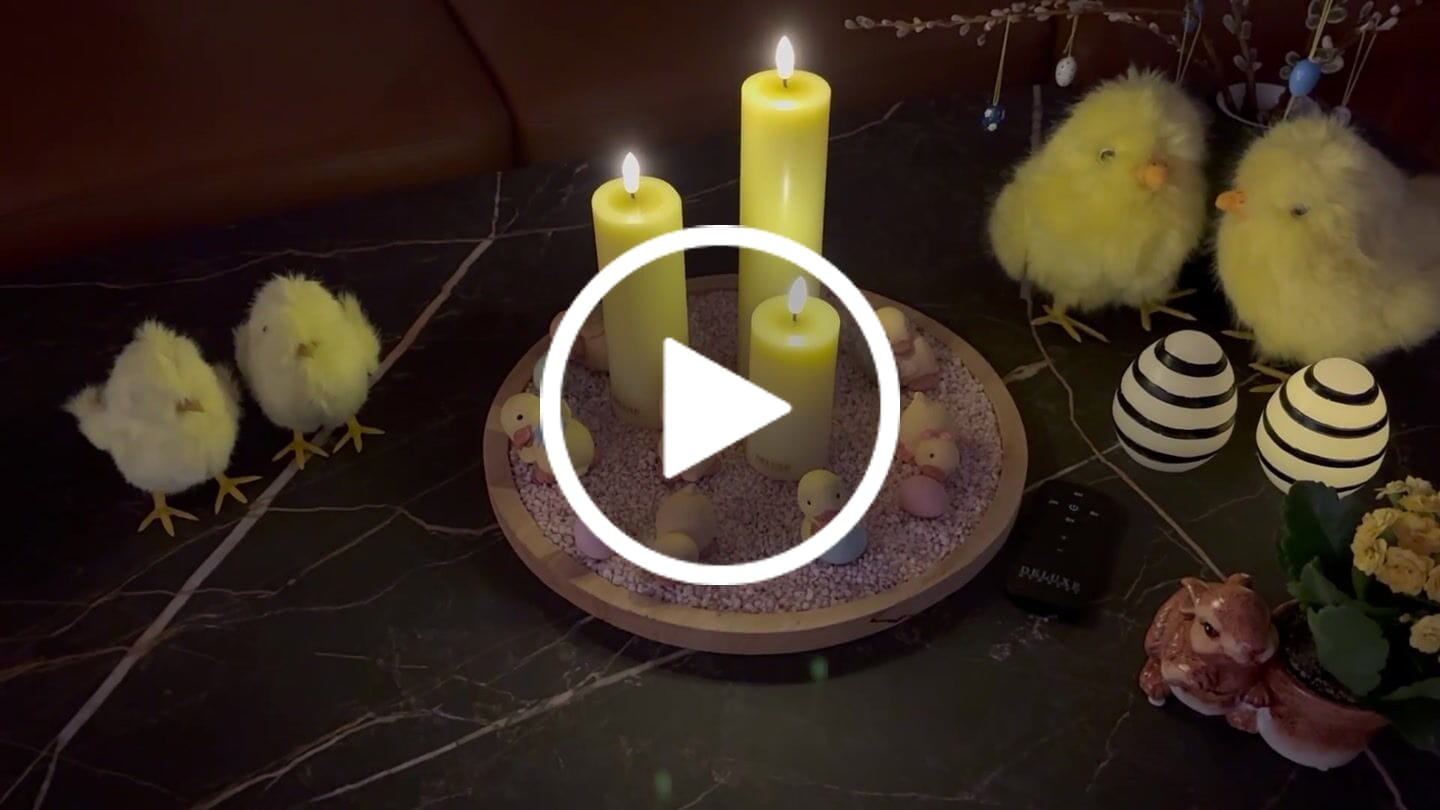 Customer video review of LED Bloklys Ø 5 x 10 cm Lysegul
