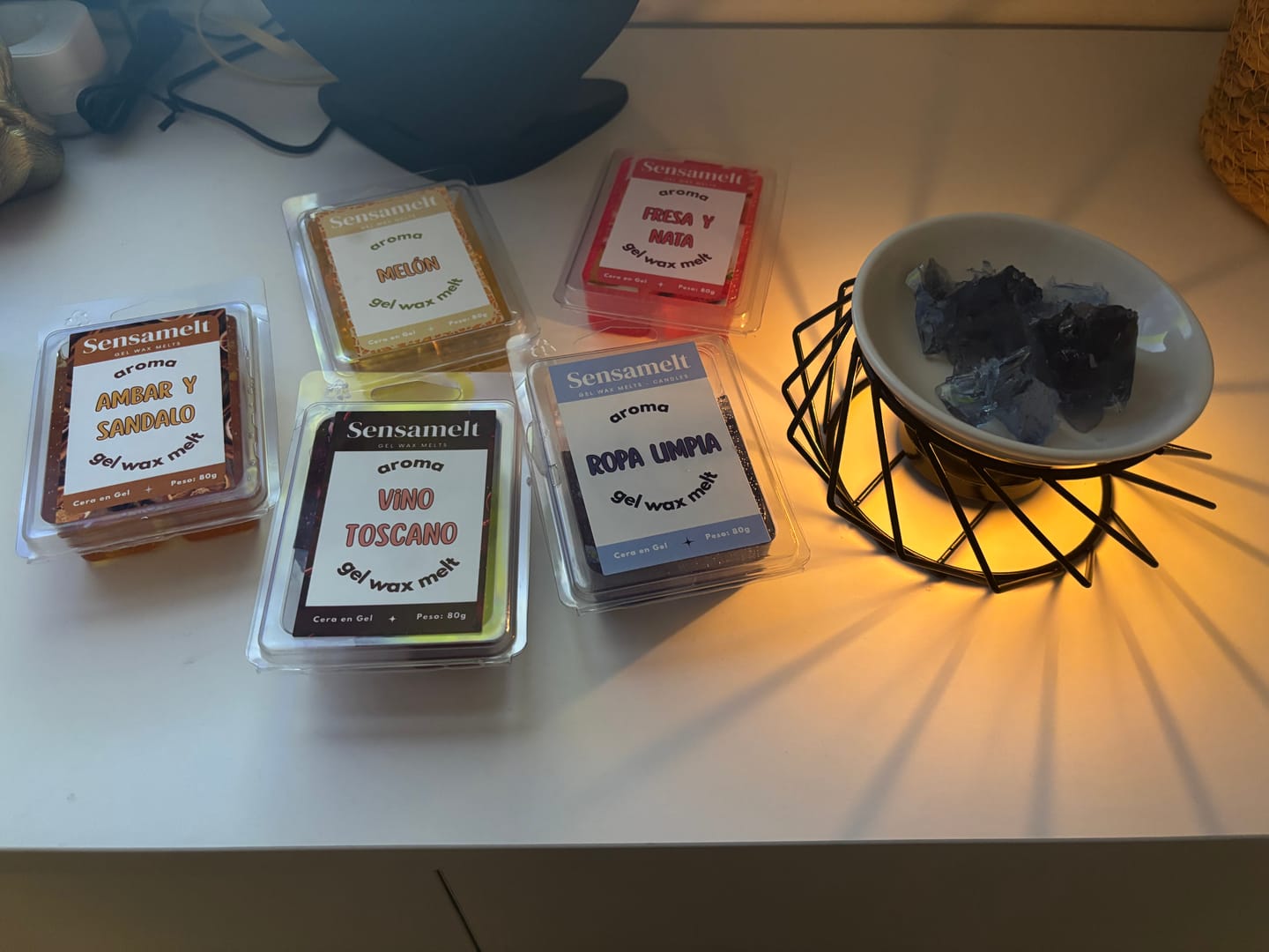 Customer photo review of Ámbar y Sándalo - Gel wax melt