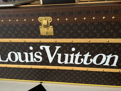 Customer photo review of CUSTOM LV BROWN TRUNK (VERDY)