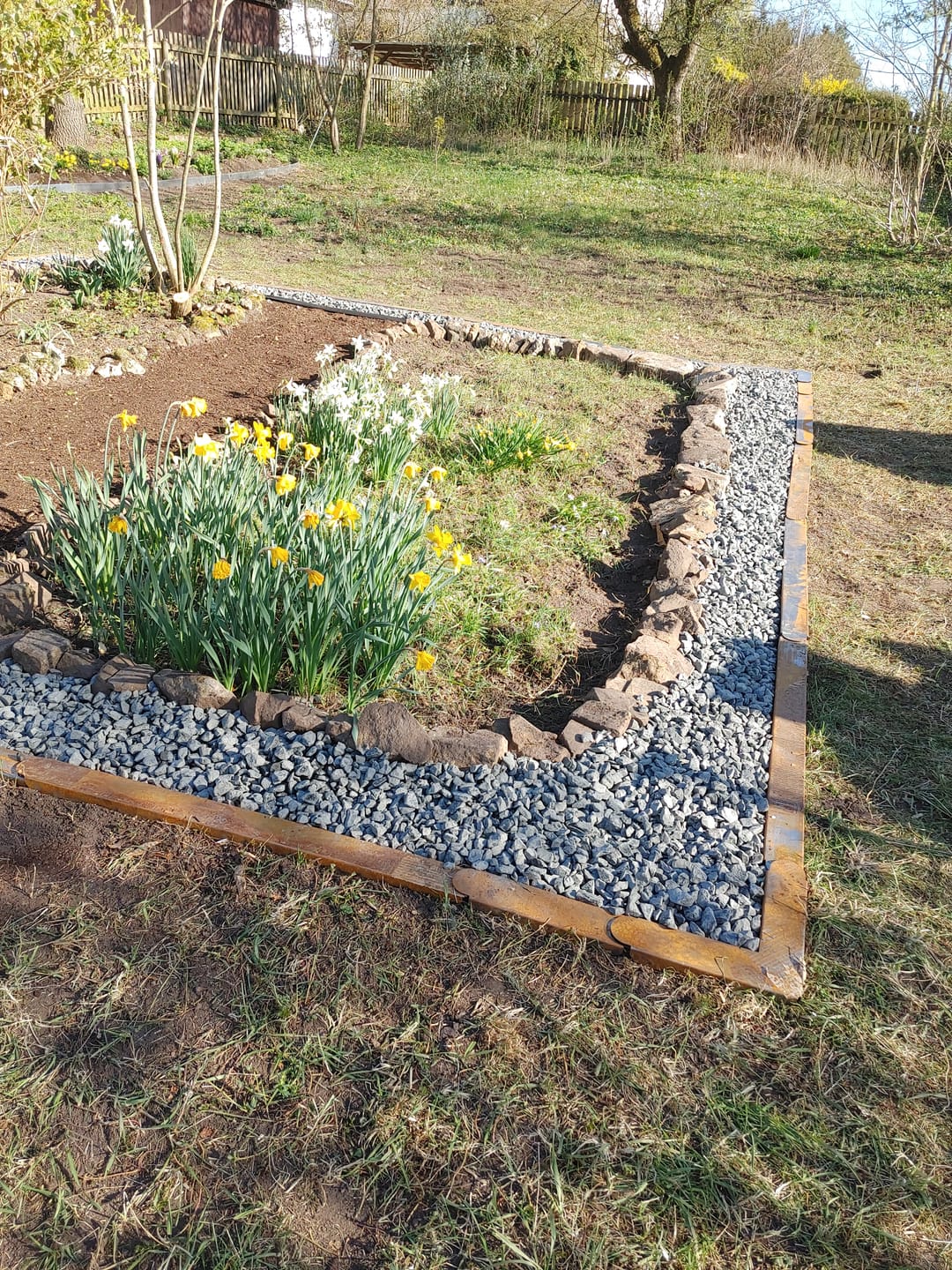 Customer photo review of Rasenkante aus Cortenstahl