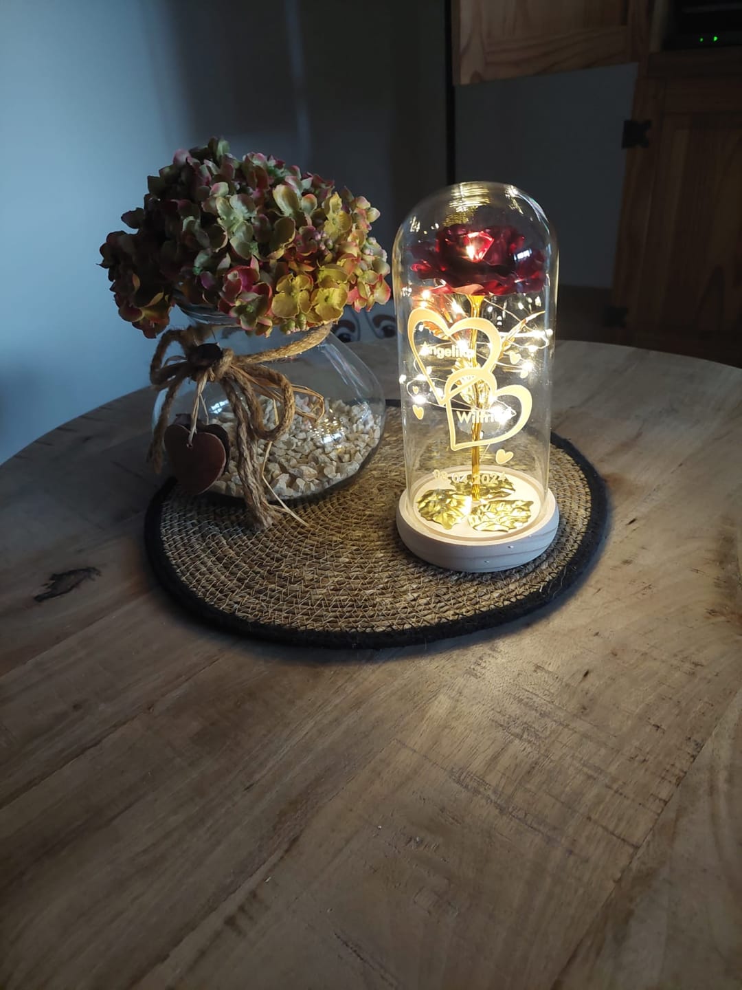 Customer photo review of Ich liebe dich - Paar-Goldene Rose