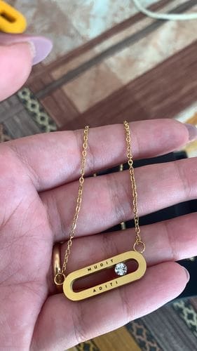 Customer photo review of Personalised Eternal Pendant