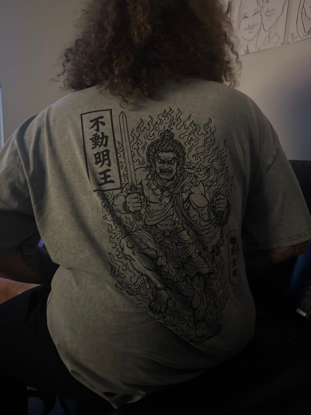 Customer photo review of IMMORTAL FLAME // FUDŌ MYŌŌ TEE
