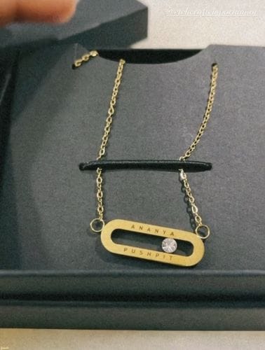 Customer photo review of Personalised Eternal Pendant