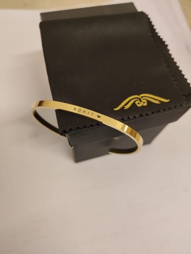 Customer photo review of Personalised Classic Bracelet