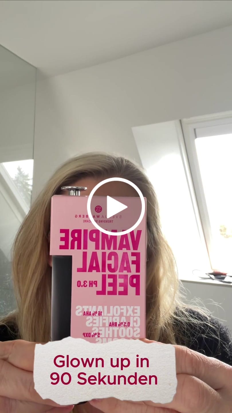 Customer video review of VAMPIRE PEEL® - Fruchtsäurepeeling