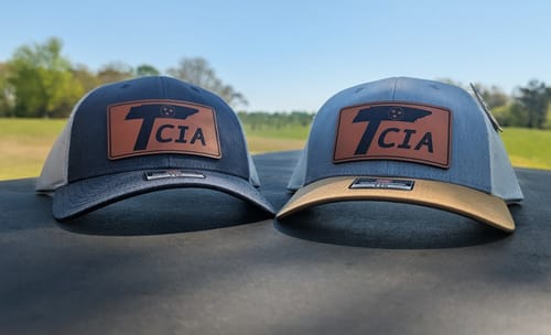Customer photo review of Custom Leather Patch Hats Richardson 115 Laser Engraved