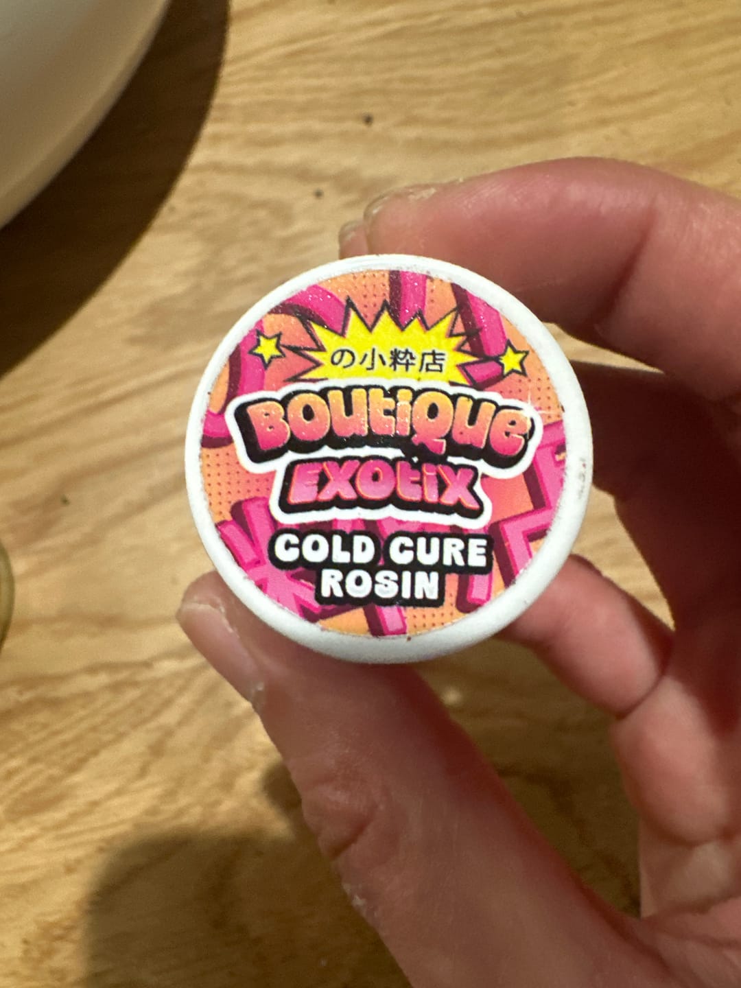 Customer photo review of Boutique Exotics - Cold Cure Rosin 1 Gram
