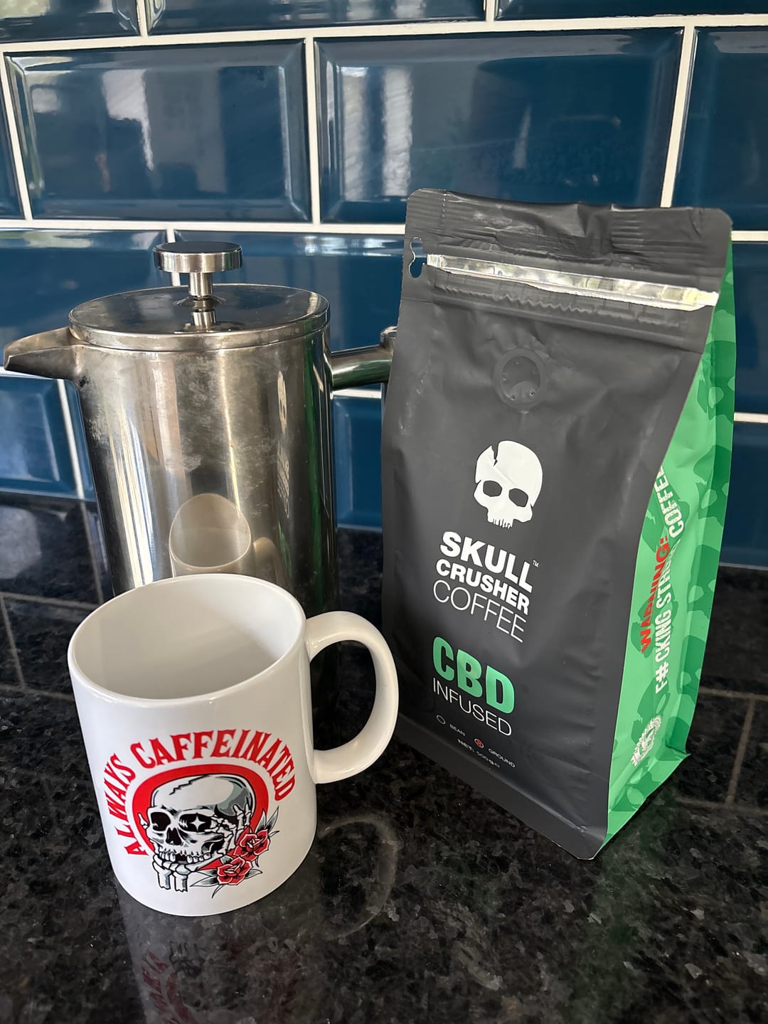 Customer photo review of Skull Crusher Coffee - Infused