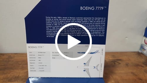 Customer video review of GEMINI AIRBRIDGE CARGO 777-200LRF 1/400 REG#VQ-BAO (**)