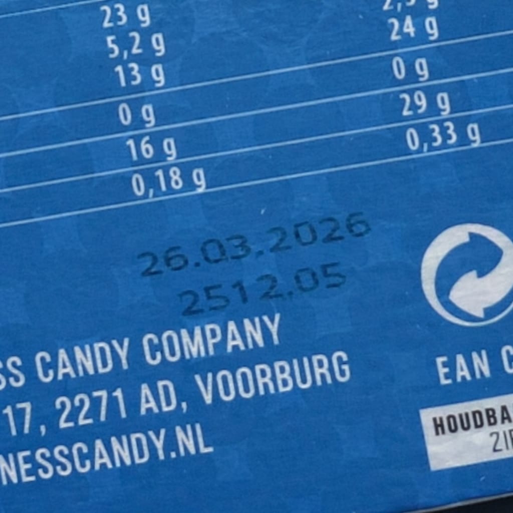 Customer photo review of FITNESS CANDY Milky Chocolate & Crispy Cream