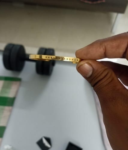 Customer photo review of Personalised Classic Bracelet