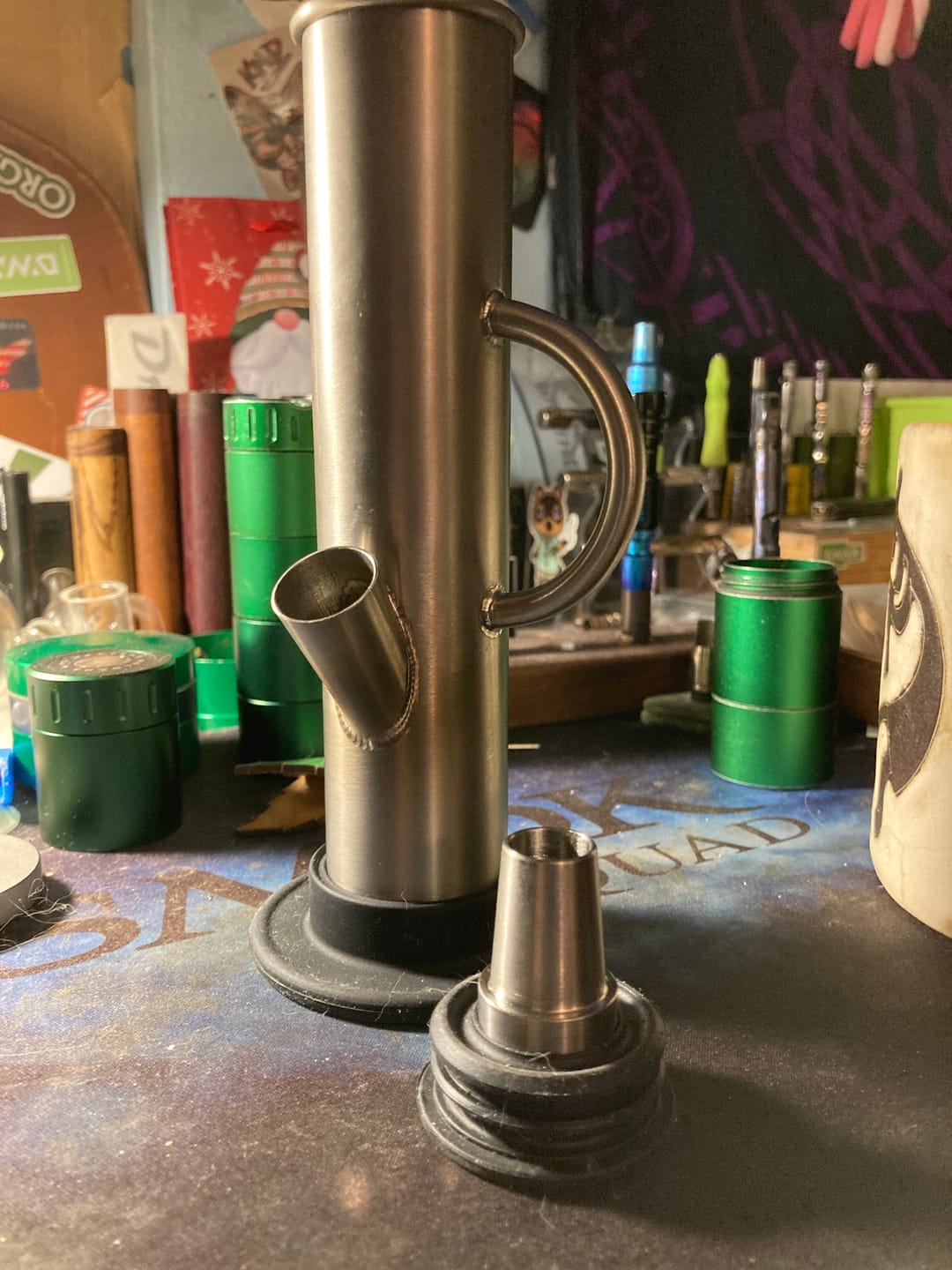 Customer photo review of DangleBong™️ Titanium Water Pipe