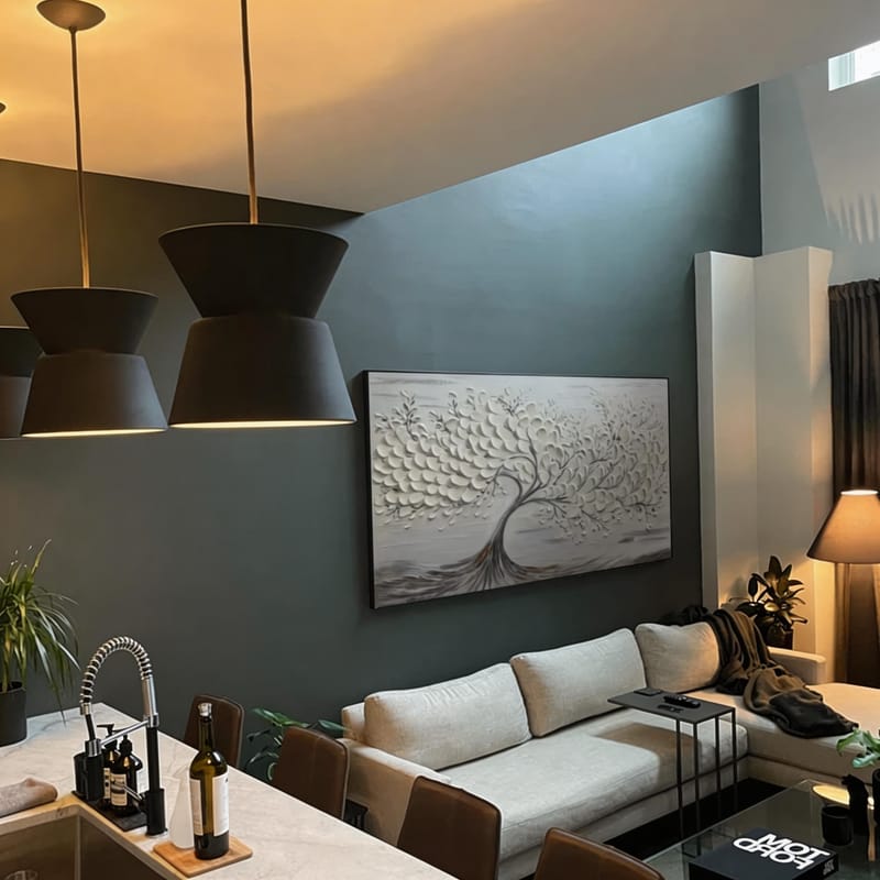 Customer photo review of Tree Textured Painting Canvas #TP015