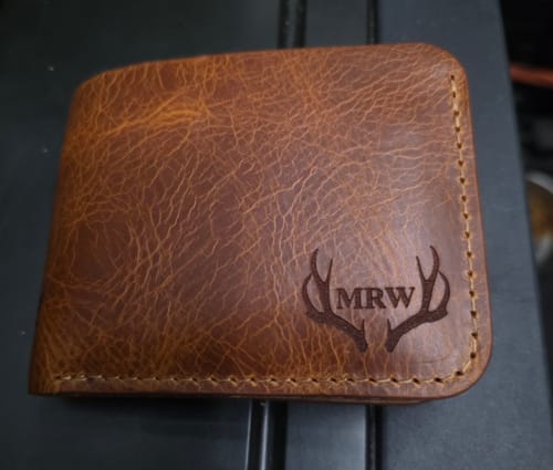 Customer photo review of Rio Grande Bifold Wallet - Chestnut Brown