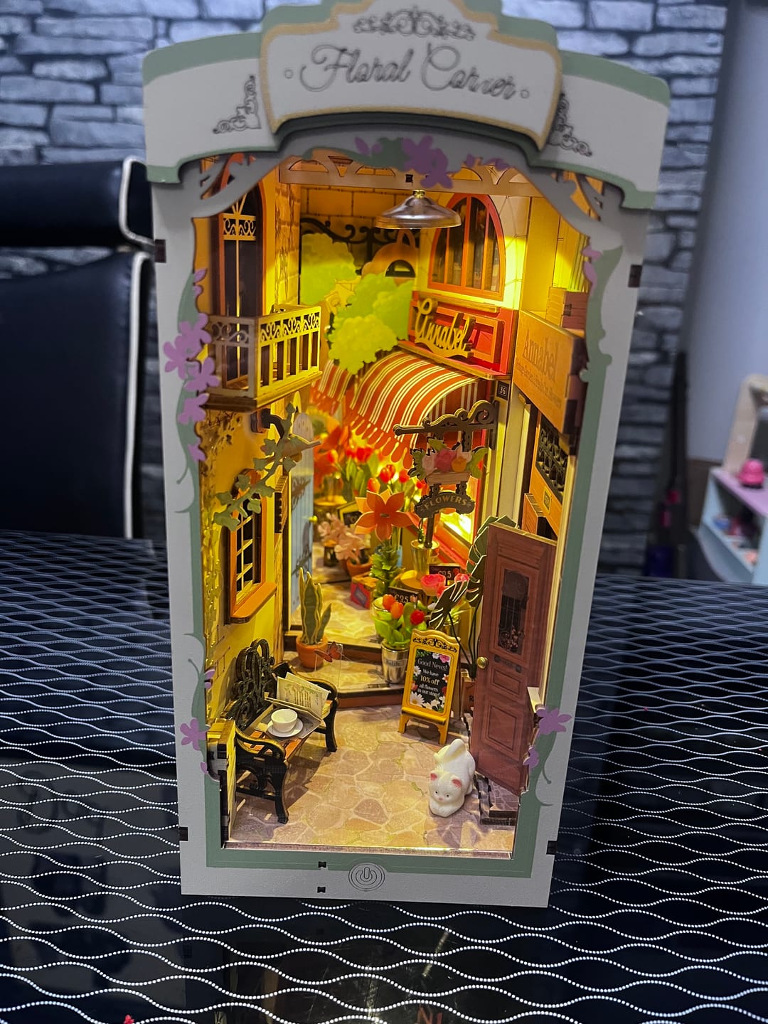 Customer photo review of Butterfly House DIY Book Nook Kit