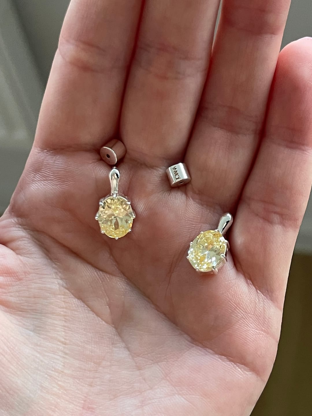 Customer photo review of The Romy Earrings
