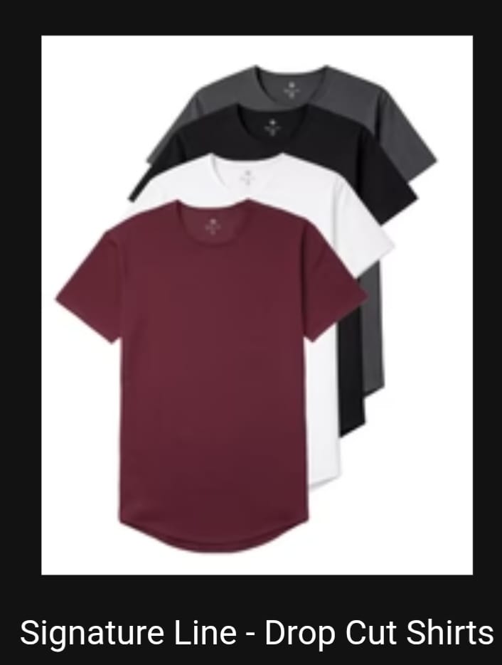 Customer photo review of Signature Line - Drop Cut Shirts