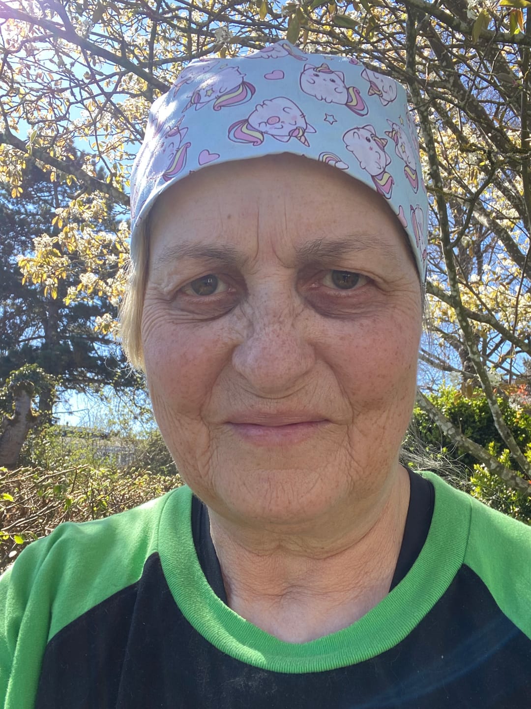 Customer photo review of OP Haube Kittycorn - Bandana