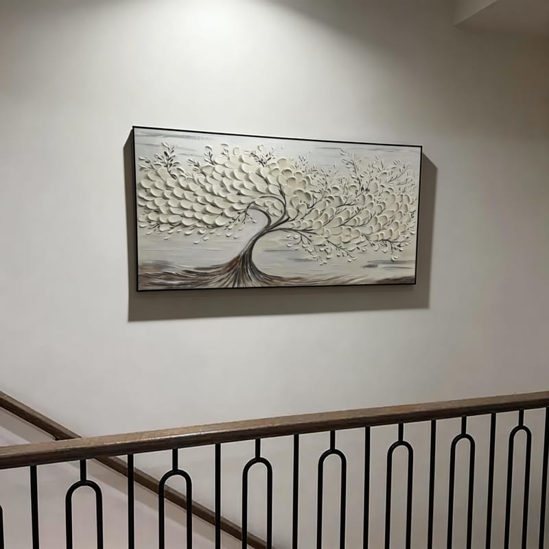 Customer photo review of Tree Textured Painting Canvas #TP015
