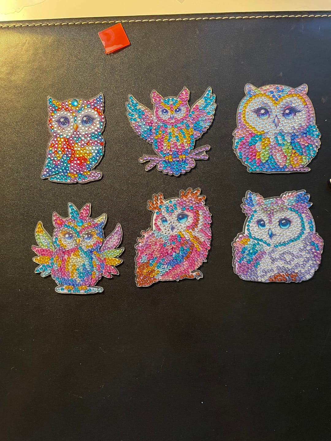 Customer photo review of Diamond Painting Magneter – Set med 6 ugglor