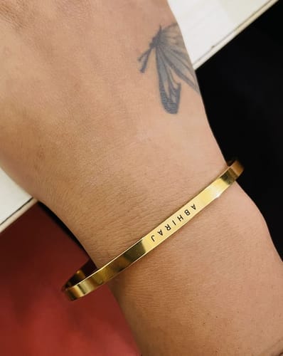 Customer photo review of Personalised Classic Bracelet
