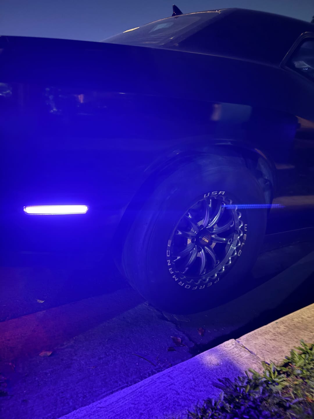 Customer photo review of 2015-2024 Dodge Challenger RGB Smoke LED Side Markers