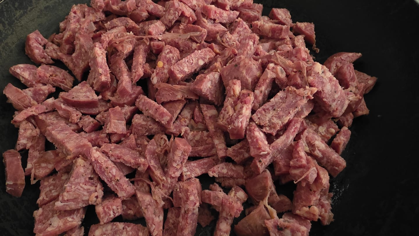 Customer photo review of Oxtail Infused Beef Sausage