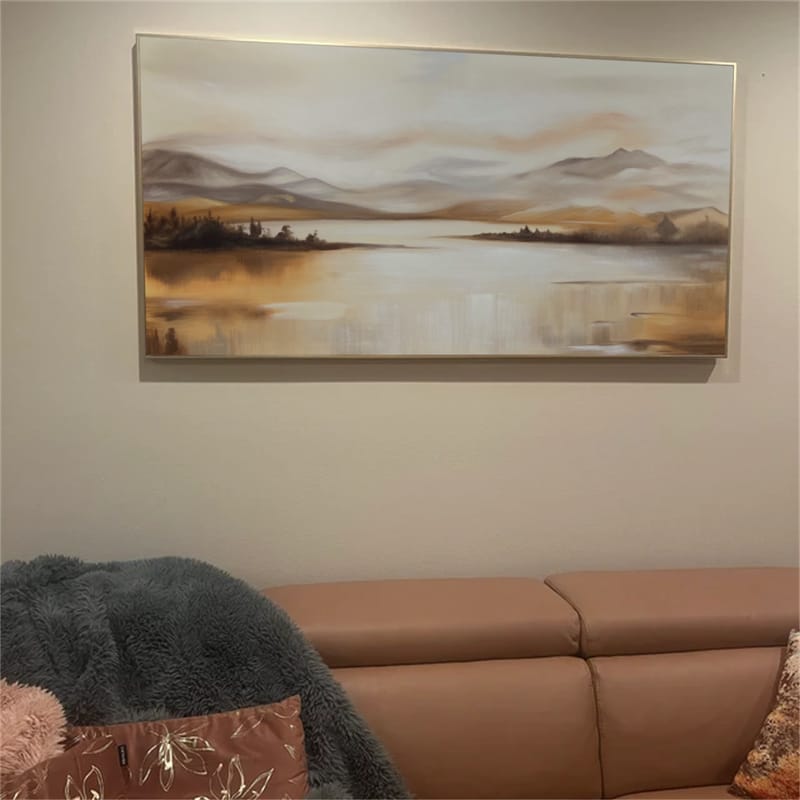 Customer photo review of Abstract Mountain Canvas Art #MO028