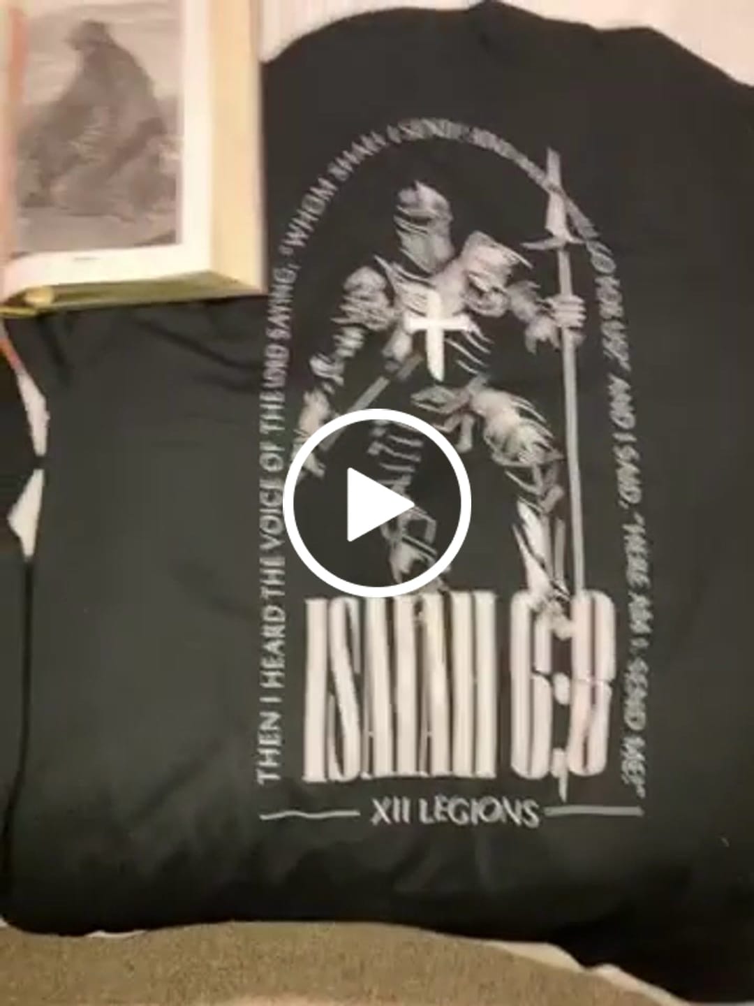 Customer video review of ISAIAH 6:8 T-SHIRT/HOODIE BUNDLE
