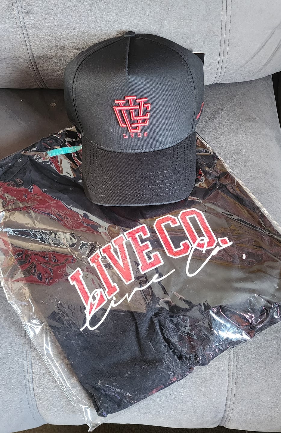 Customer photo review of LVCO Black Flame A-Frame Snapback