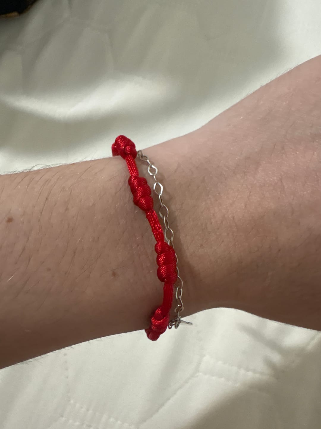 Customer photo review of Pulseira Premium dos 7 Nós em Aço Inoxidável