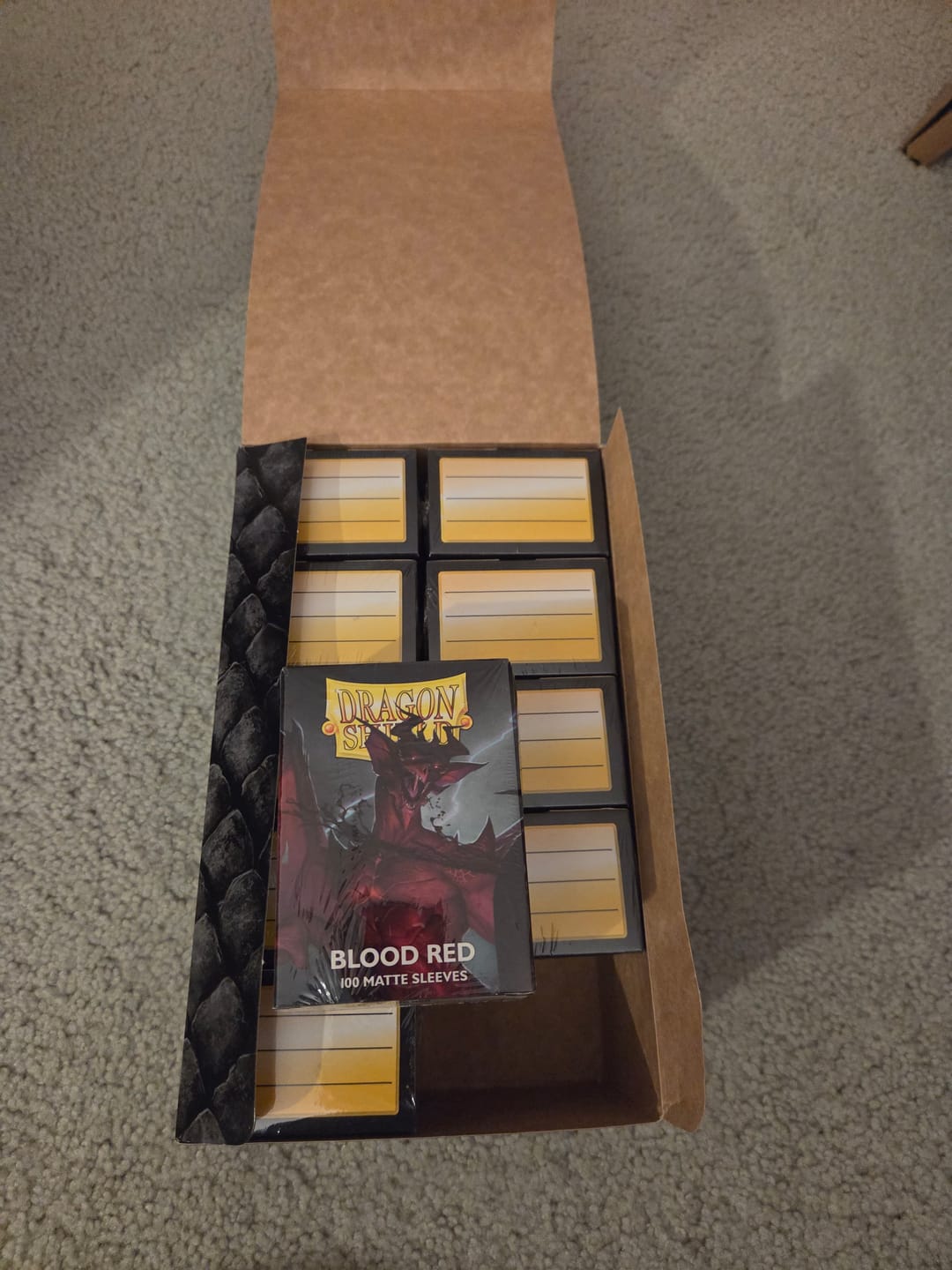 Customer photo review of Dragon Shield Display Case – Premium Card Storage & Protection