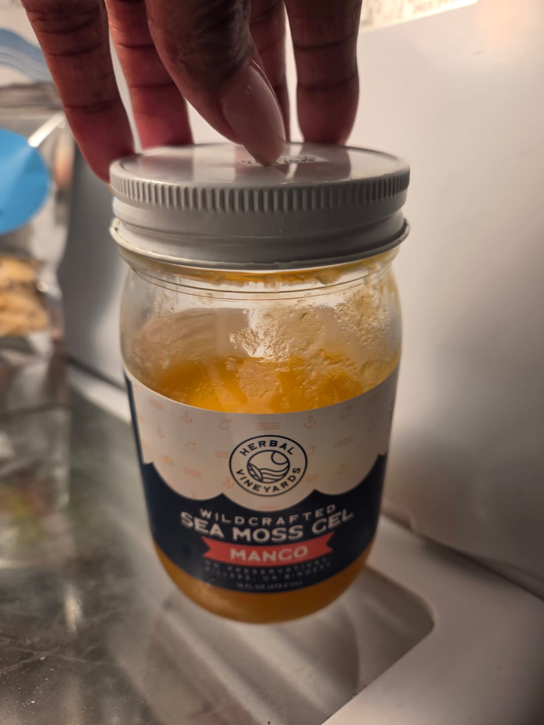 Customer photo review of EXCLUSIVE MANGO SEA MOSS GEL