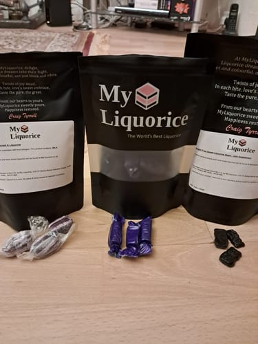 Customer photo review of Sugar Free Sweet Liquorice Bears, with Sweeteners