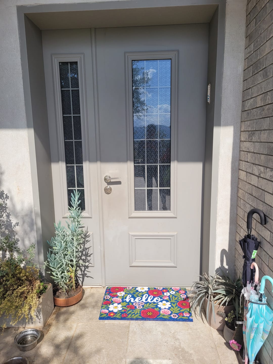 Customer photo review of שטיח כניסה מעוצב - פריחת גן הפרחים