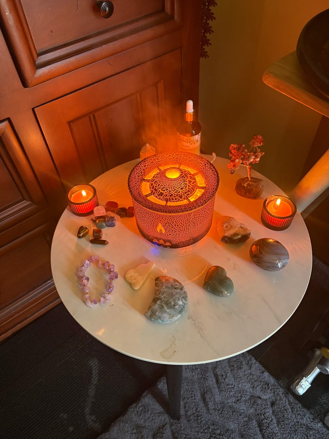 Customer photo review of Volcano Flame Essential Oil Aroma Diffuser