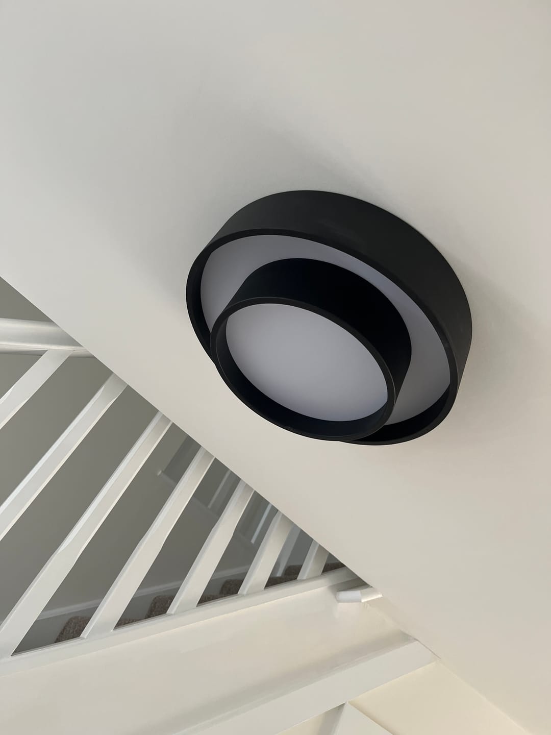 Customer photo review of Concentric Rings Round Flush Mount Ceiling Light