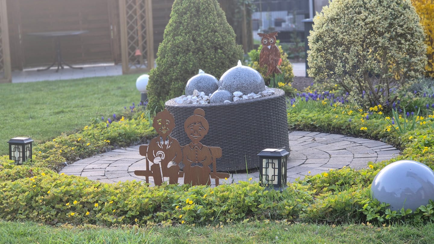 Customer photo review of Gartenstecker Oma & Opa