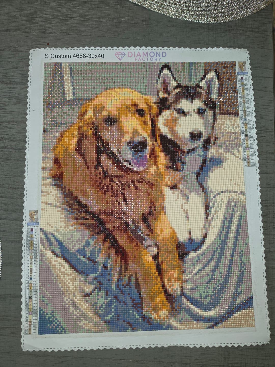 Customer photo review of Custom Diamond Painting Kit