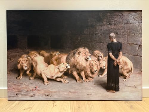 Customer photo review of Daniel in the Lion's Den | Briton Rivière | 1872