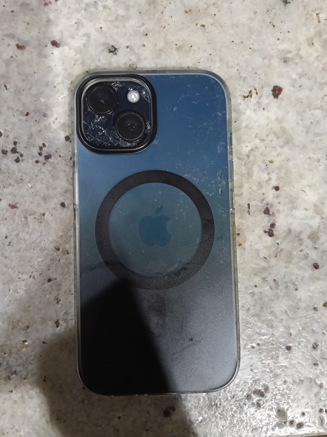 Customer photo review of Gradient Matte iPhone Case
