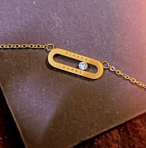 Customer photo review of Personalised Eternal Pendant