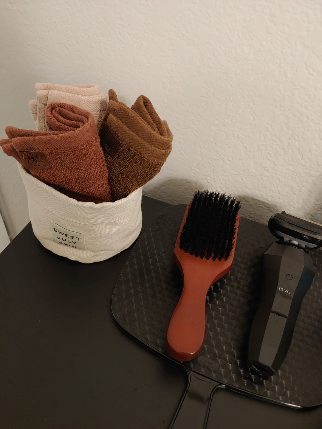 Customer photo review of Day + Night Face Towel Set (Set of 6)
