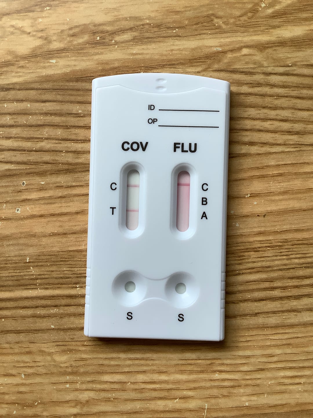 Customer photo review of Ecotest 3in1 COVID-19, Flu A & Flu B Rapid Test Kit Combo