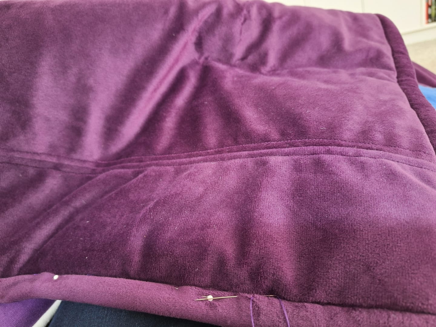 Customer photo review of Plain Plush Fleece Fabric