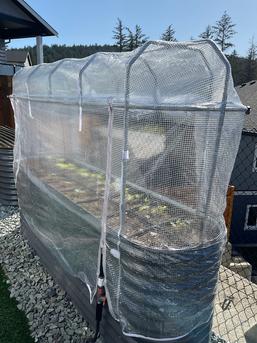 Customer photo review of Garden Cover System