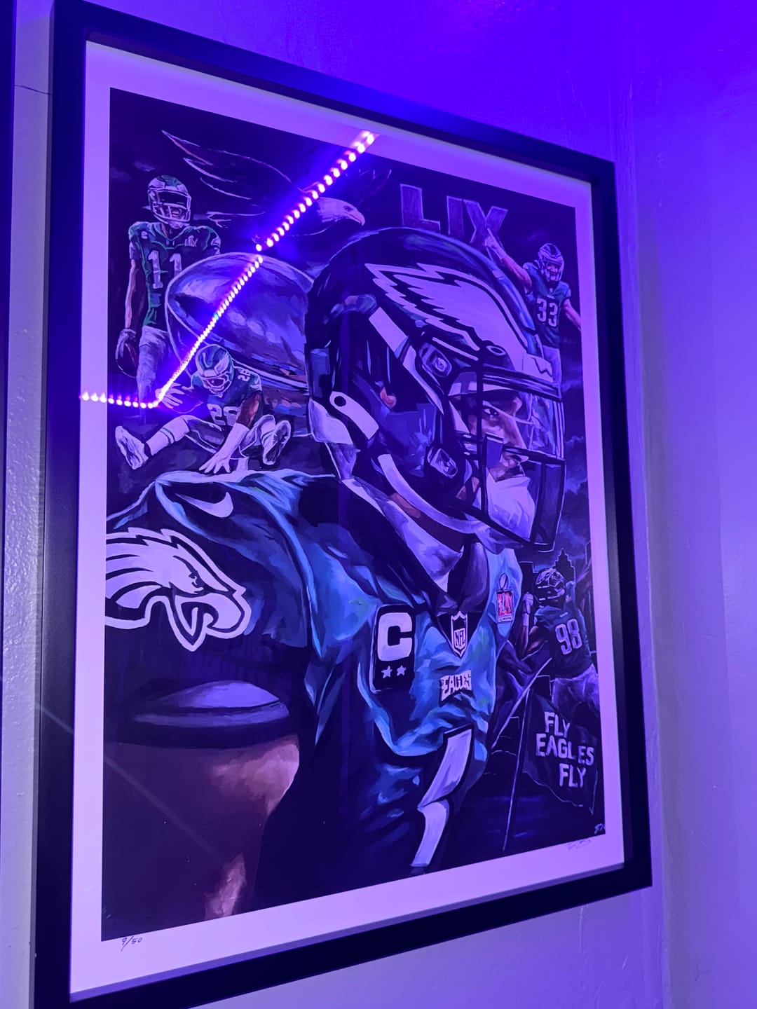 Customer photo review of Fly Eagles Fly Print