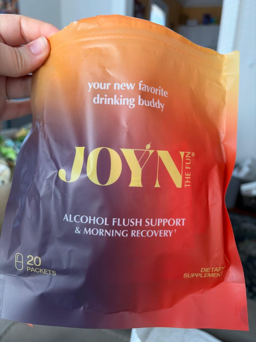 Customer photo review of Alcohol Flush and Hangover Reducer Capsules